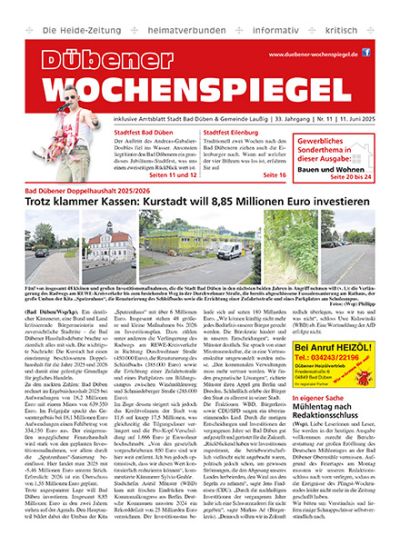 Dübener Wochenspiegel | Nr. 11 | 11. Juni 2025
